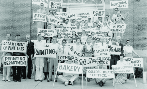 Berea College students on labor day